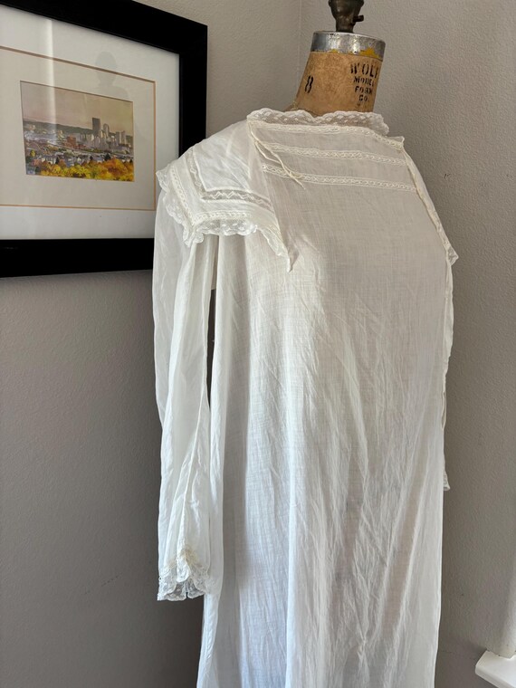 Antique Cotton Trousseau Gown View 6