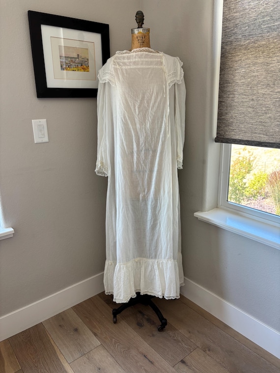Antique Cotton Trousseau Gown
