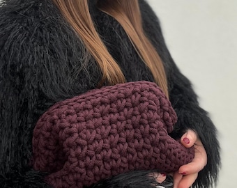 Crochet clutch pattern / Crochet clutch & crossbody with hidden frame / Easy crochet clutch bag pattern