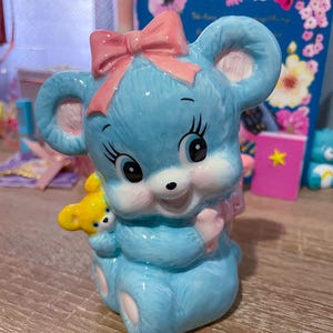 Japan Brand Swimmer Bear Ceramic Money Box Coin Bank