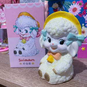 ggsdolls Finds: Japan Sheep Lamb Ceramic Money Box Coin Bank