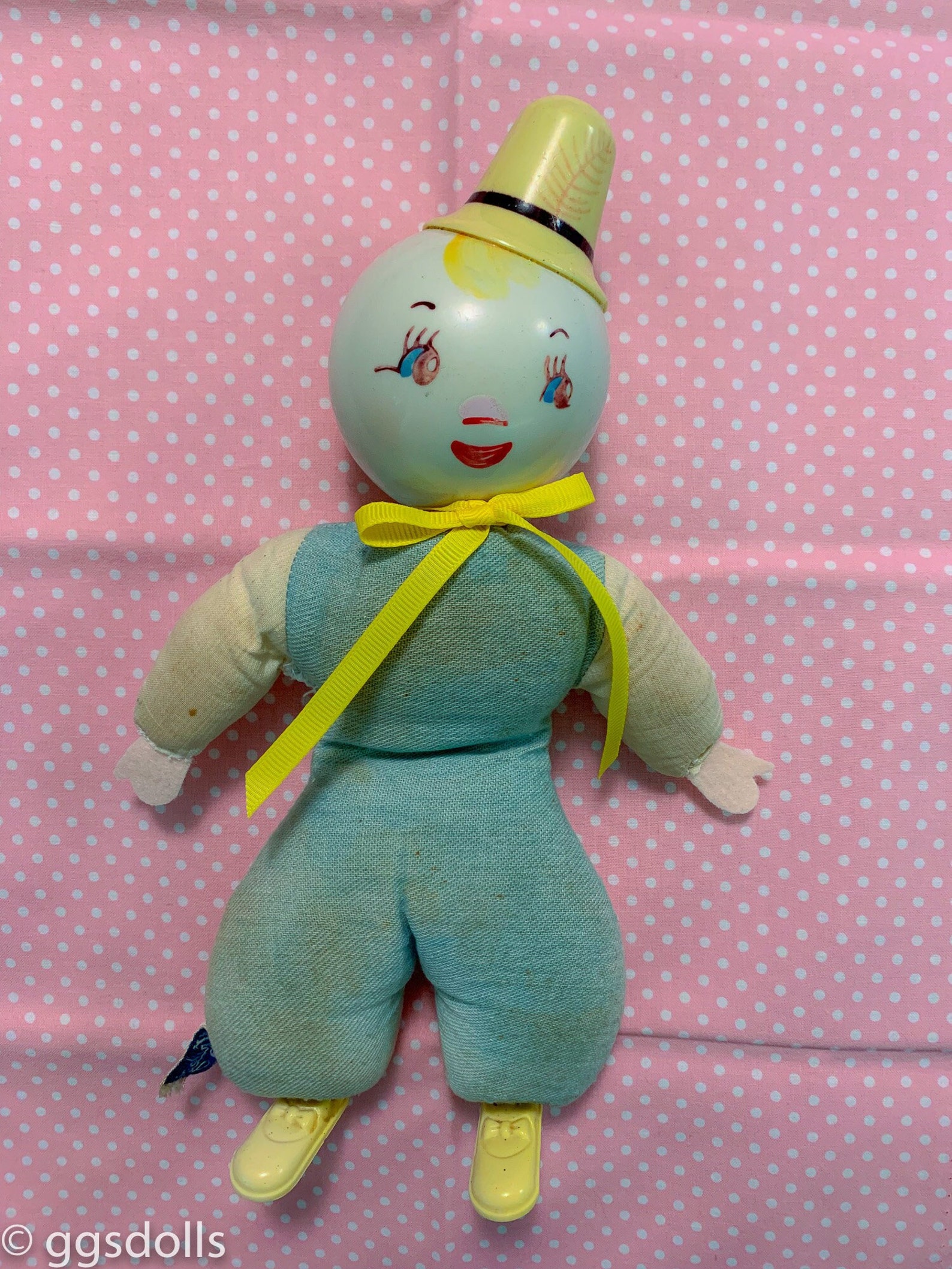 VTG Adorable Krueger Plastic Rattle Head Police Officer Doll Etsy