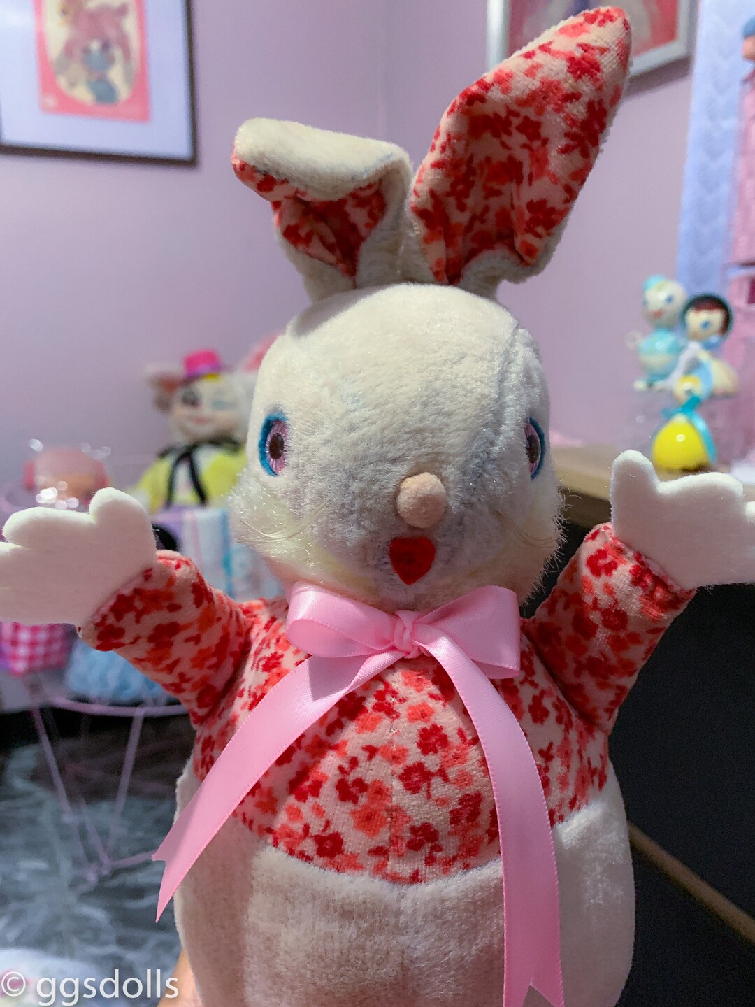 おもちゃ ガンド社 Gund ヴィンテージ ウサギ ぬいぐるみ タグ付き