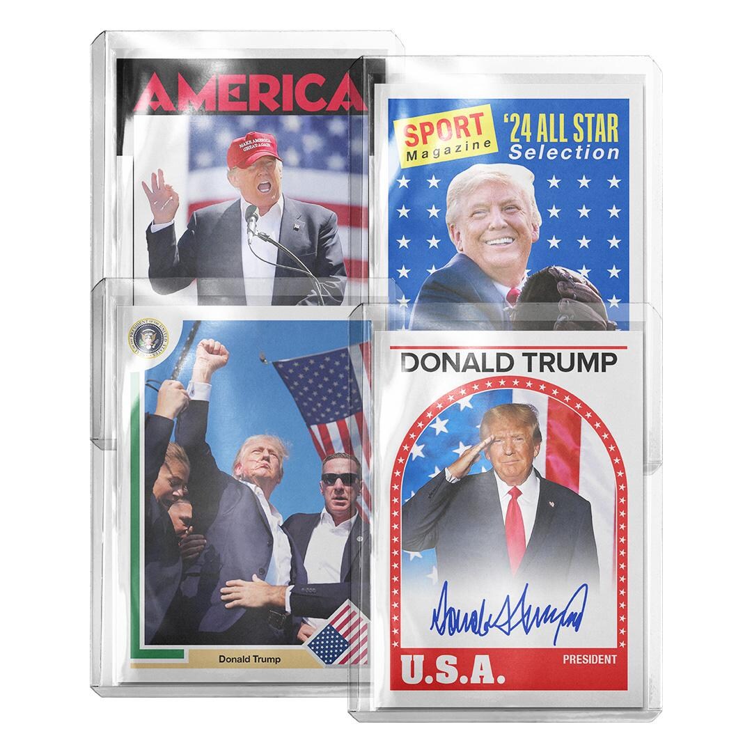 CUSTOM 4-pack Donald Trump MAGA Novelty USA Trading Cards Read ...