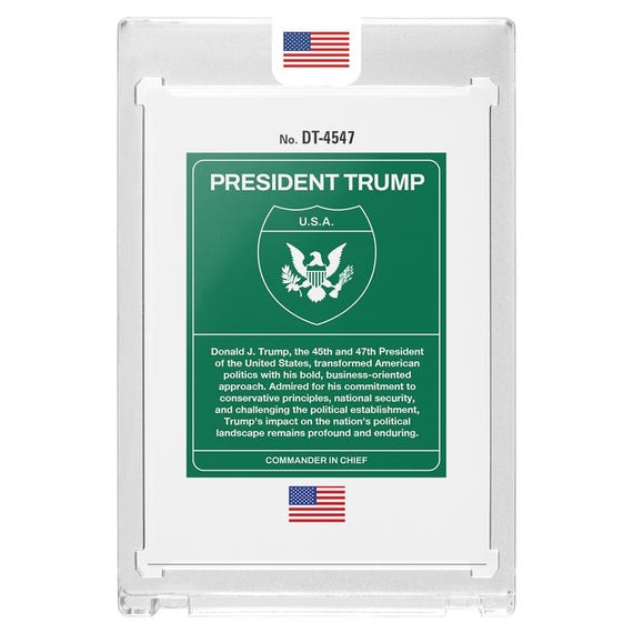 Custom President Donald Trump MAGA Rainbow Foil Prizm Holographic