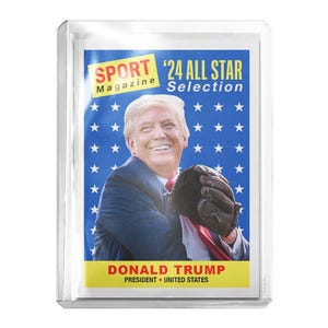 Custom President Donald Trump MAGA 1958 Topps Style USA Novelty Baseball Trading Card Read Description