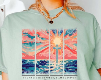 The Cross Has Spoken I am Forgiven Sweatshirt, Bible Verse Shirts, Christian Shirt, Religious Shirt, Jesus Lover Gift Shirt, Faithfull Shirt