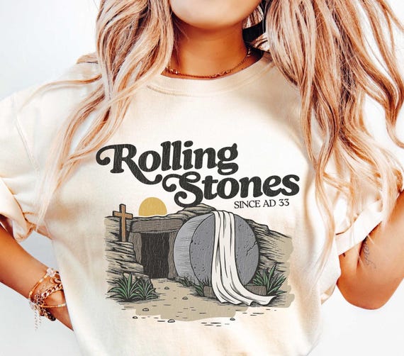 Rolling Stones Shirt, Easter Jesus Shirt, Christian Easter Shirt, Christian Shirt, He is Risen T Shirt, Bible Verse Shirt, Funny Easter Gift
