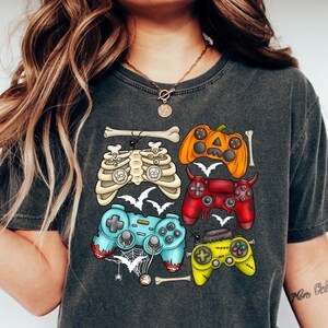 Skeleton Zombie Gaming Controller Sweatshirt, Halloween Gaming Controller Shirt, Halloween Zombie Shirt, Halloween Gamer Shirt, Gamer Shirt