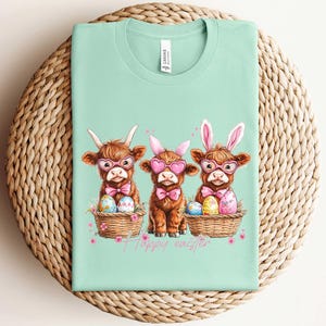 Happy Easter Shirt,Easter Cow Sweatshirt,Heifer Easter Day Shirt,Funny Easter Shirt, Gift For Easter,Easter Animal Shirt,  Cute Easter Shirt