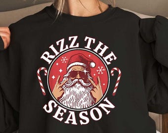 Rizz The Season Shirt,Merry Rizzmas Shirt,Rizzler T-shirt, Funny Santa,Merry Rizzmas Shirt, Rizz Christmas shirt, Rizzler Santa Claus Shirt