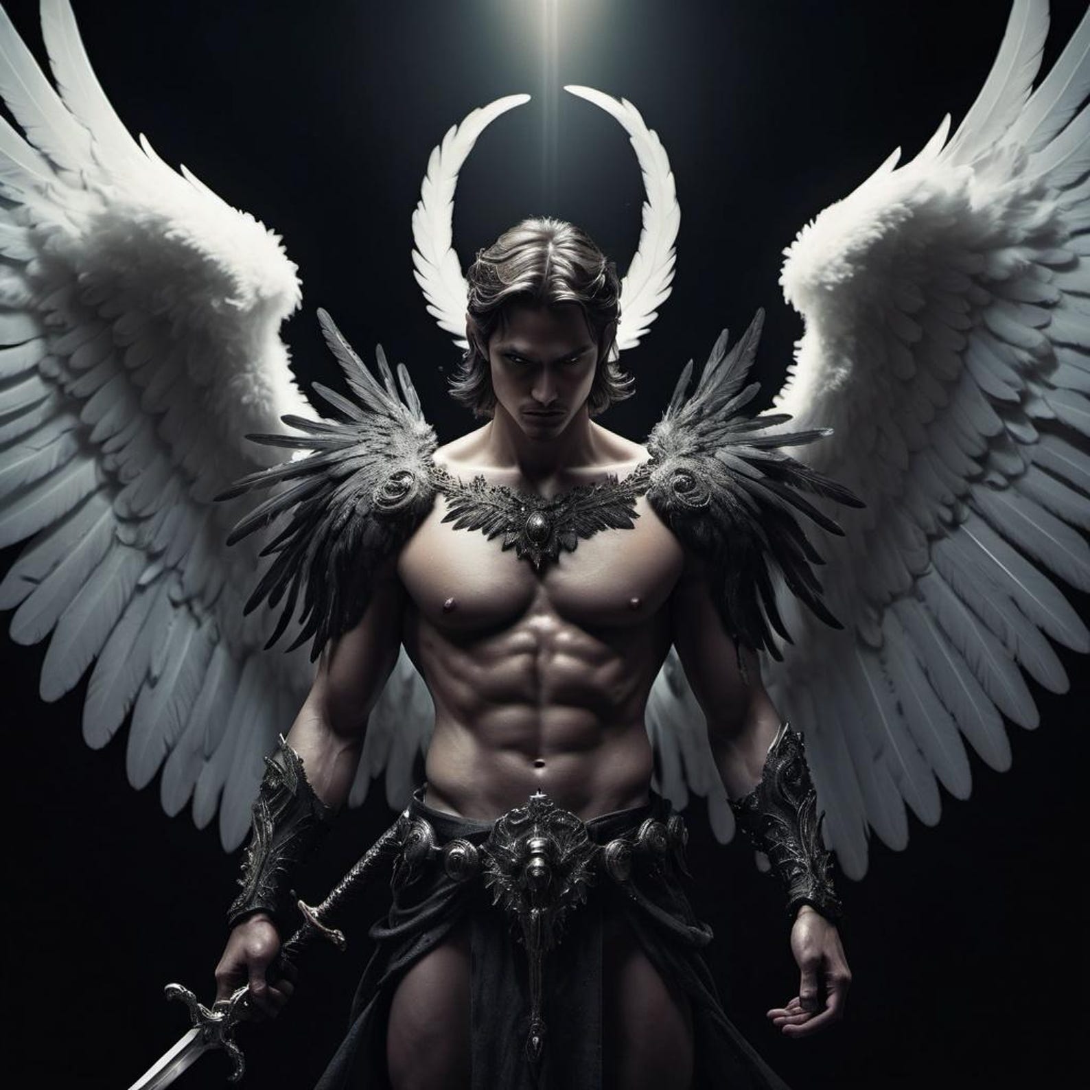 Sentinel Angel Angelic Warrior, Celestial Guardian, Fantasy Art, Divine Protector ...