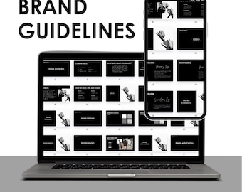 Brand Guidelines | Branding Kit | Canva Template | Branding | Business Template | Brand Guidelines Template