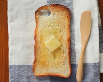Custodia per smartphone Fairy Square Butter Toast in attesa di 1 mese [compatibile con tutti i modelli iPhone/Android]