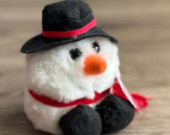 Puffkins Flurry Snögubbe Le SWIBCO #6669 Plysch Gosedjur Leksak Vintage 1994