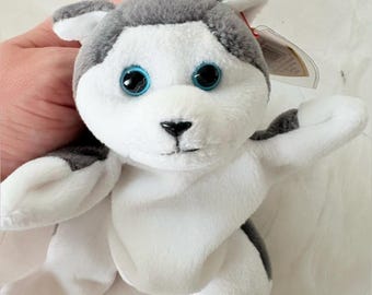 Ty Beanie Baby Nanook the Husky PVC Pellets 1996 Wycofany Rzadki Przedmiot Kolekcjonerski