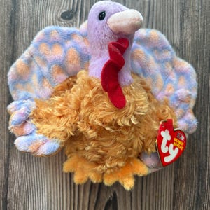 NEW Ty Beanie Baby Tommy The Turkey Thanksgiving Errors 2002