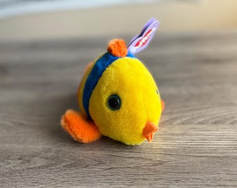 Puffkin plyschfiskleksak 1998 Jules