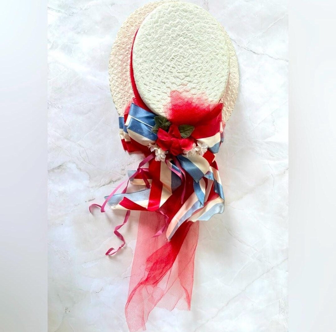Vintage 4th of July Election Foam Ribbon Hat J Hats Scranton Made in USA Vintage 4th of July Election Foam Ribbon Hat | Mercari main image 2