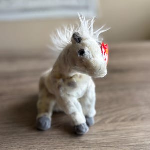 TY Beanie Baby - Lightning the Horse Stuffed 6&quot; Animal Toy NWT