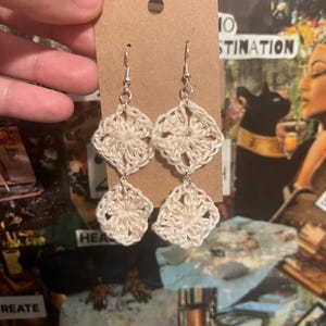 Custom Crochet Dangle Earrings