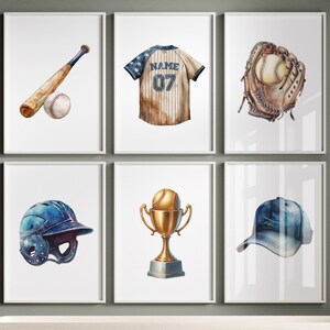Personalized Baseball Jersey, Baseball Print, Custom Baseball Poster,  Boys Bedroom Decor, Baseball Gifts, Baseball Room Decor, Baseball Art