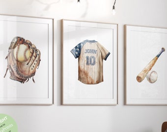 Personalized Baseball Jersey, Custom Baseball Poster, Baseball Print, Boys Bedroom Decor, Baseball Gifts, Baseball Room Decor, Baseball Art