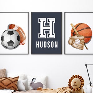 Sport Nursery Decor, Sports poster,PLAYROOM Wall Art, Boys room decor, Personalized Sports poster, Kids Sports Wall Decor,  nursery sports