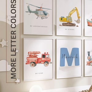 Transport vehicle prints, construction vehicle prints, Boy room wall art, Boy nursery cars decor, Truck prints, Transportation nursery decor