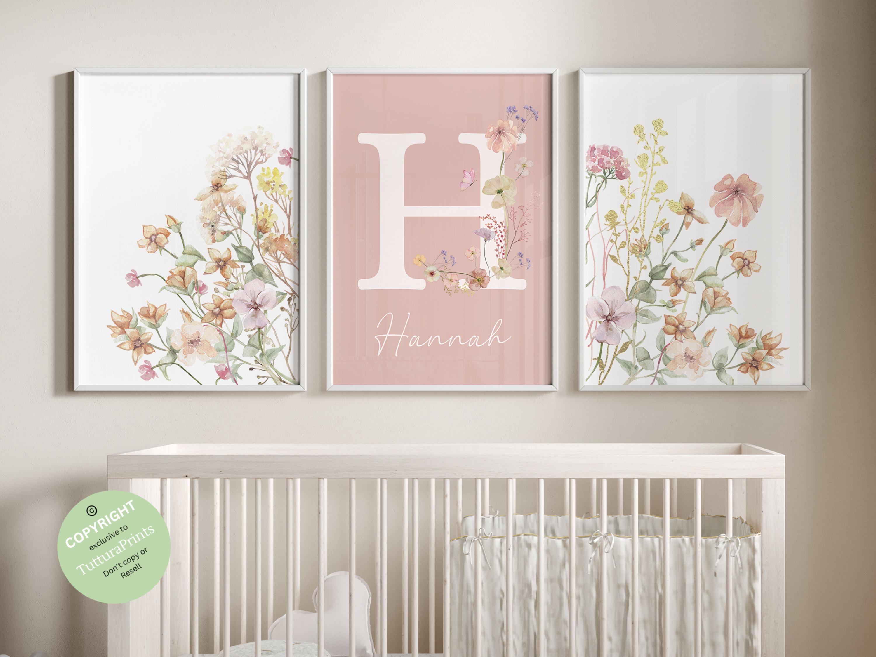 Wildflowers Prints| Floral Nursery Wall Art, Boho, Baby Girl Nursery ...