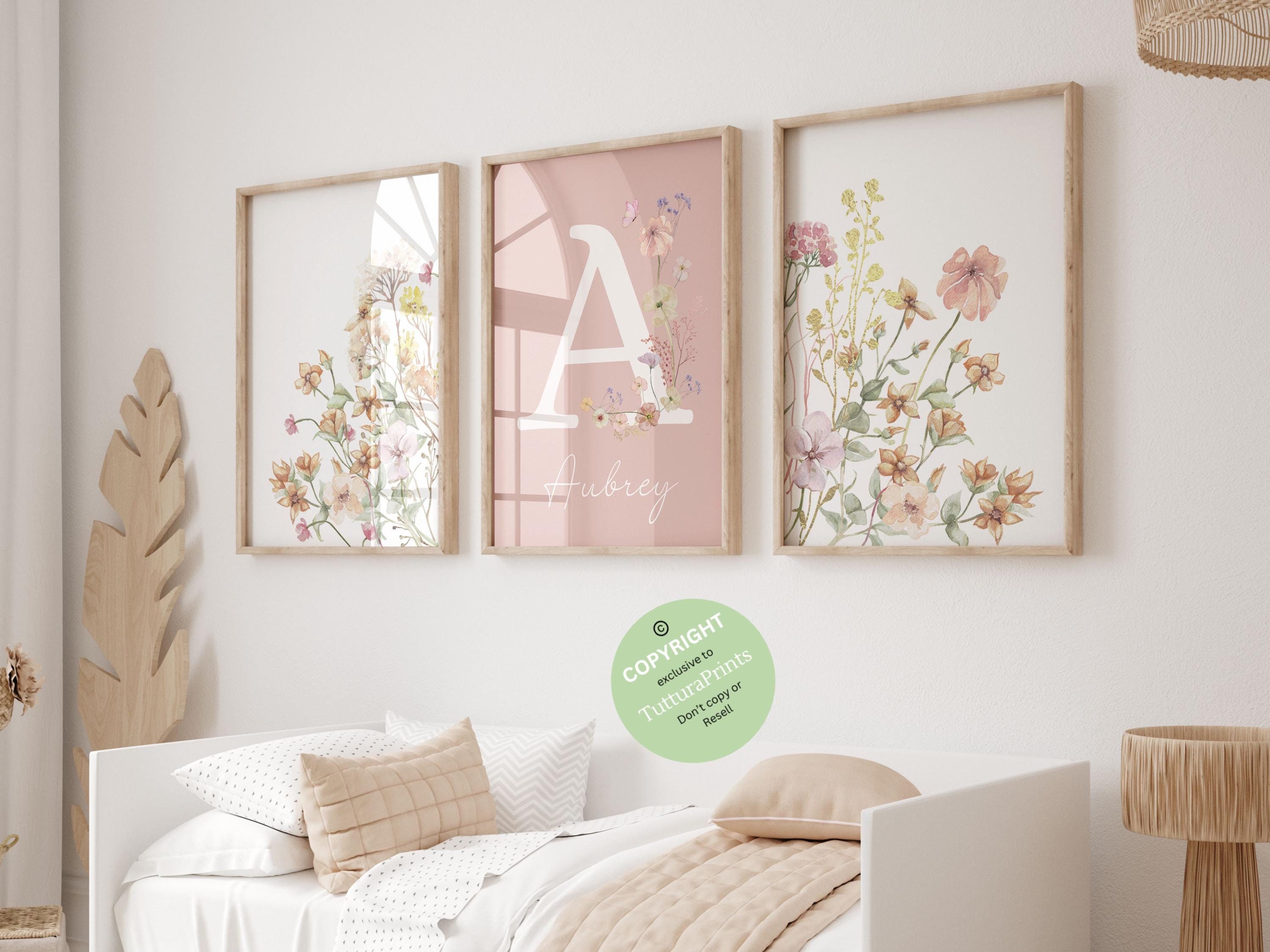 Wildflowers Prints| Floral Nursery Wall Art, Boho, Baby Girl Nursery ...