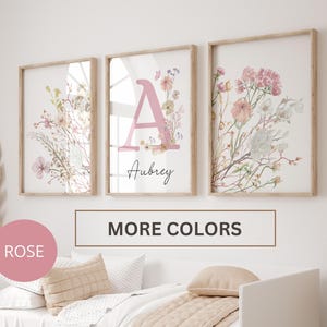 Wildflowers Prints| Floral Nursery Wall Art, Boho, Baby Girl Nursery ...