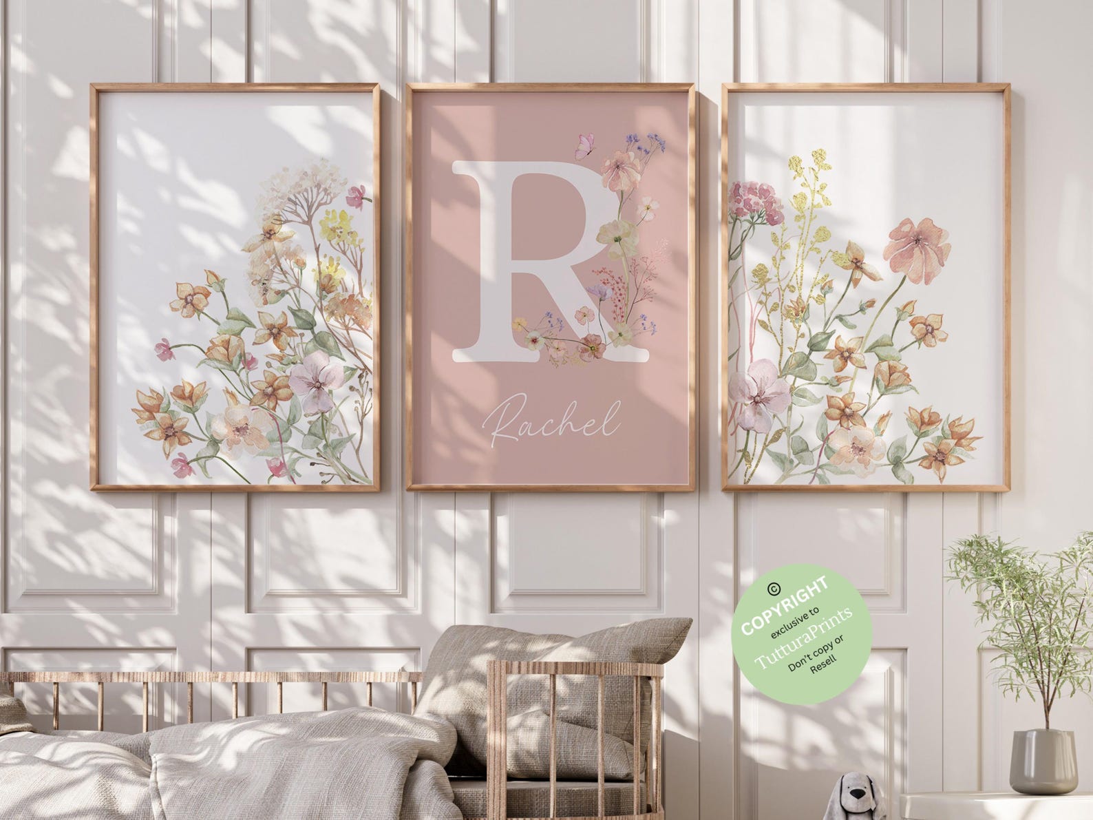Wildflowers Prints| Floral Nursery Wall Art, Boho, Baby Girl Nursery ...