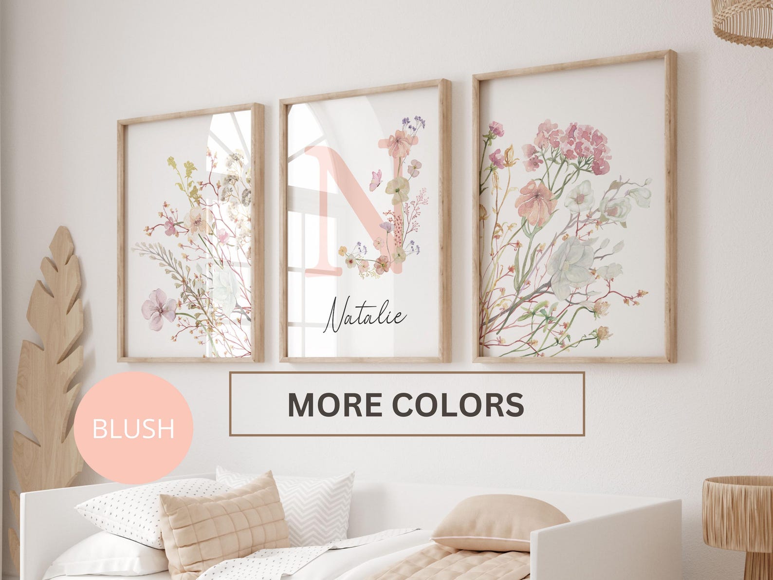 Wildflowers Prints| Floral Nursery Wall Art, Boho, Baby Girl Nursery ...