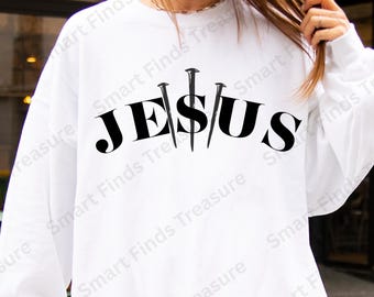Jesus png bundle files | Jesus with nails png | Christian Png Designs for Shirts and Mugs