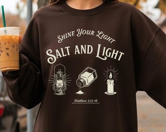 Matthew 5 13-16 PNG | Salt and Light Shirt Design | Christianity Gifts Png for Her/Him | Bible Verse Png Bundle Download | Scripture Png
