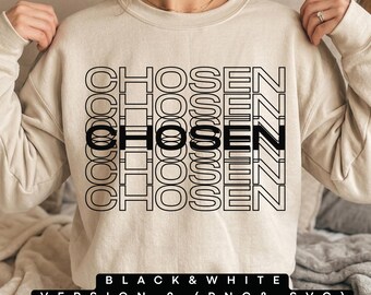 Chosen Png Svg Bible Verse | 1 Peter 2:9 Church Shirt Png Waymaker | Christianity Png | Christian Men Women Shirt Png | Cut File for Cricut