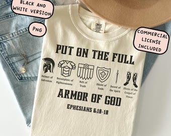 Armor of God Svg Png, Put on the Full Armor of God Ephesians 611, Whole Armor of God Clipart, God Svg, Knight Armor, Medieval Armor Png Svg