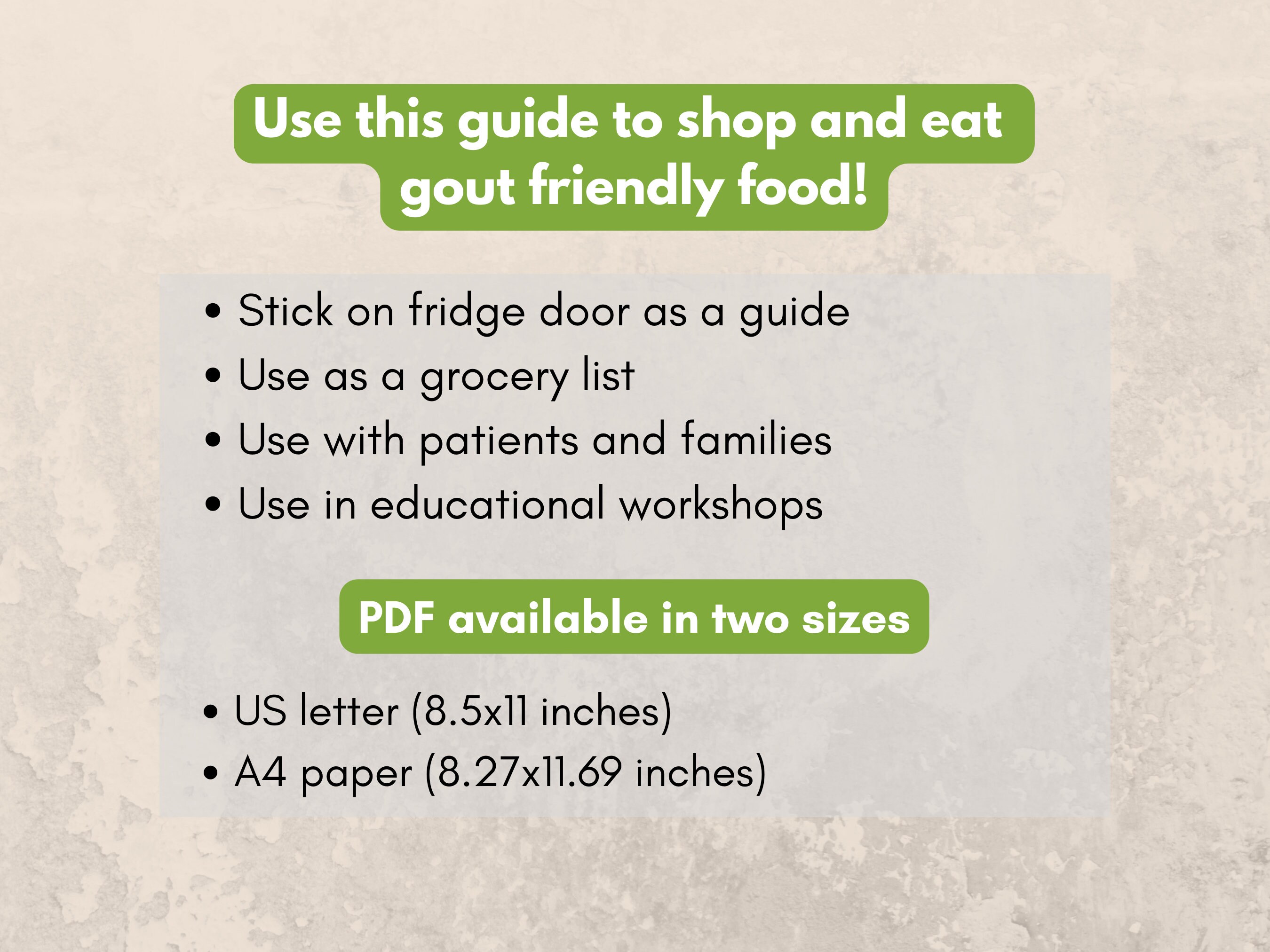gout-food-chart-diet-cheat-sheet-food-list-meal-plan-grocery-list-bundle-low-purine-anti