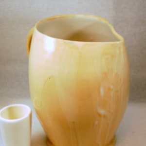 Pitcher in Peach glaze