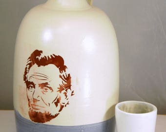 Abe beer growler ceramic handmade