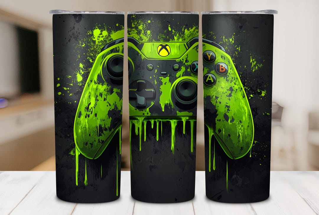 Gamer Controller Tumbler Wrap | Gamer 20oz Skinny Tumbler Sublimation ...