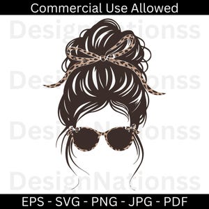 Messy Bun Svg, Mom Life Kid Life Svg, Woman Mom Life Svg, Mom and Daughter svg, glasses svg, mom skull svg, Mom Life svg, Cricut Silhouette