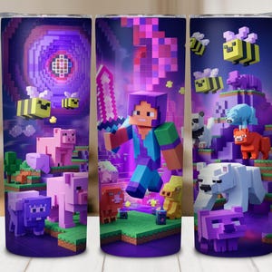 Cartoon Characters Tumbler Wrap | Game 20oz Skinny Tumbler Sublimation Design | Game Characters Tumbler Wrap | Trendy PNG | Digital Download