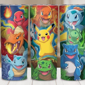 Cartoon Characters 20 oz Skinny Tumbler Png | 20oz Skinny Tumbler Sublimation Design Png | Movies Characters Tumbler Wrap | Digital Download