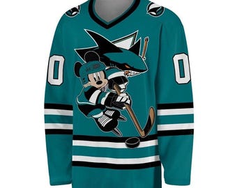 San Jose Sharks Vintage 90s Chalk Line Satin Bomber Jacket - NHL