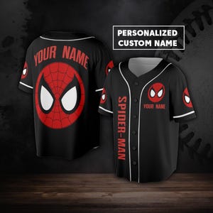Name Spider-Man Baseball Jersey, Fan Shirt