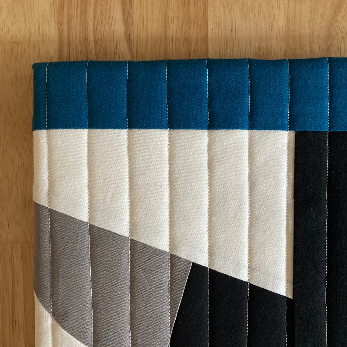 Minimalist Abstract Quilt on Canvas Modern Quilt Art 11 Etsy