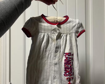 Mono vintage de los Texas Rangers para bebé, EE. UU., talla 3/6 meses