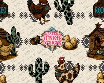 Wild Western Huhn PNG Datei